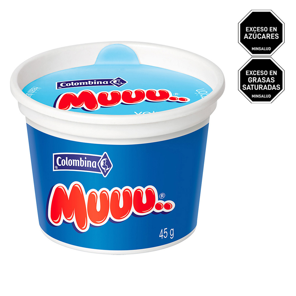 Vasito Muuu Vainilla Colombina, empaque y etiquetas originales